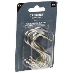 Rangement|Gifi Crochet en forme de S en métal x6
