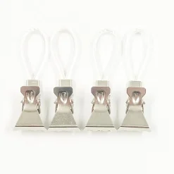 Crochet transparent métal et PVC x4^Gifi Hot