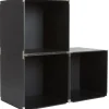 Rangement|Gifi Cube de rangement déco noir x3