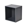 Rangement|Gifi Cube de rangement en bois 1 niche gris