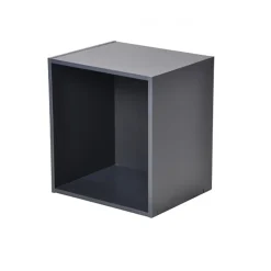 Rangement|Gifi Cube de rangement en bois 1 niche gris