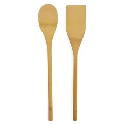 Cuillère et spatule en bambou beige L30cm^Gifi Clearance