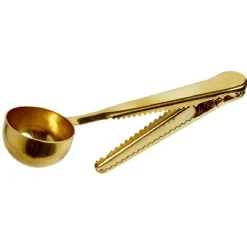 Cuillère pince sachet en inox doré^Gifi Discount
