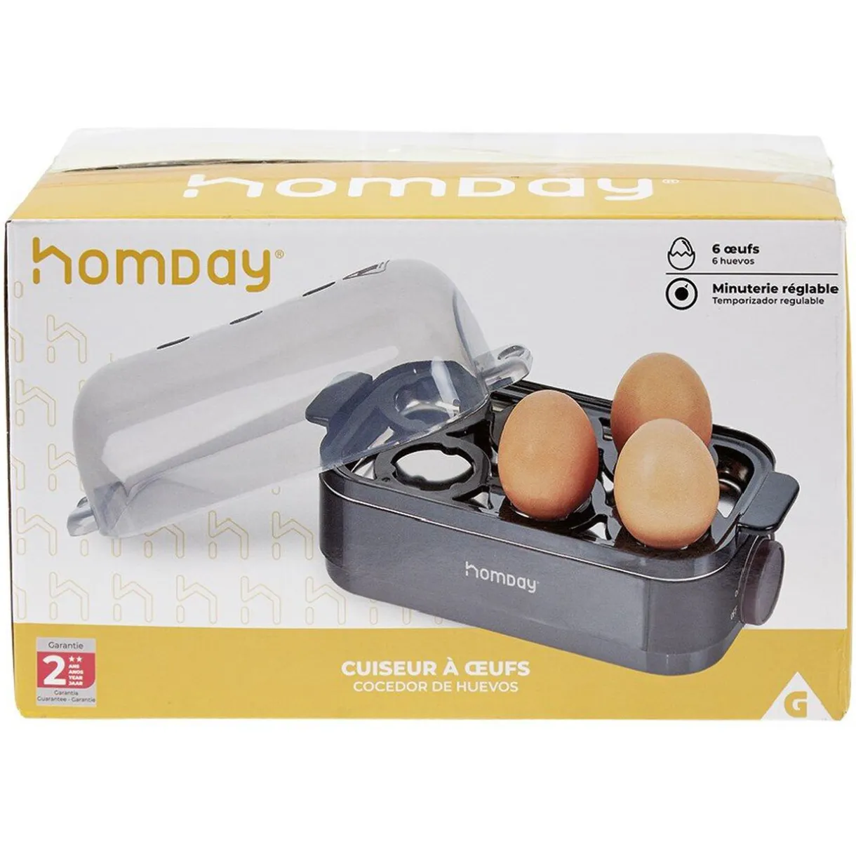 Cuiseur à oeufs électrique 350W^Gifi Discount