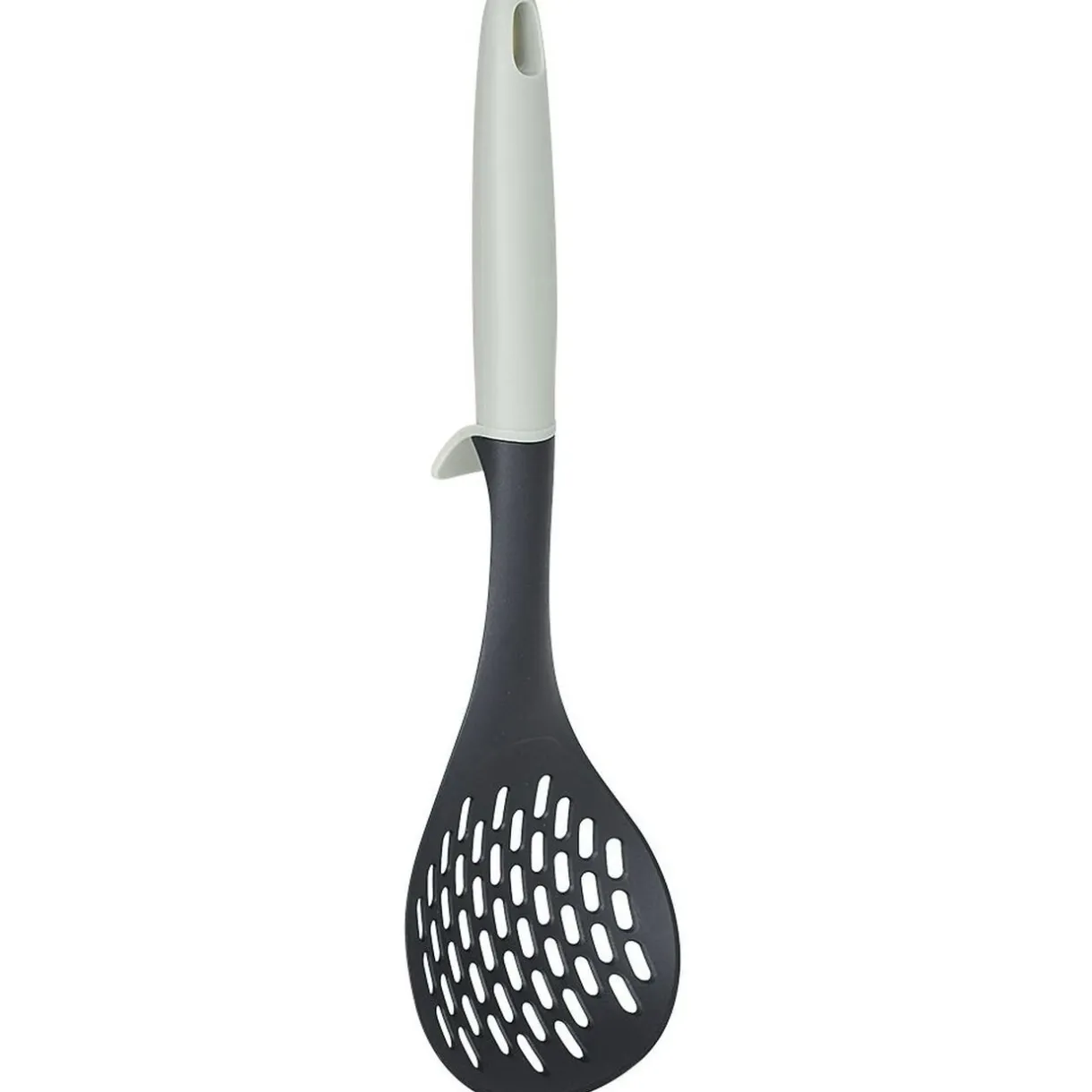 Écumoire plastique avec accroche noir et gris^Gifi Online