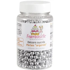 Décor sucré perles argentées^Gifi Outlet