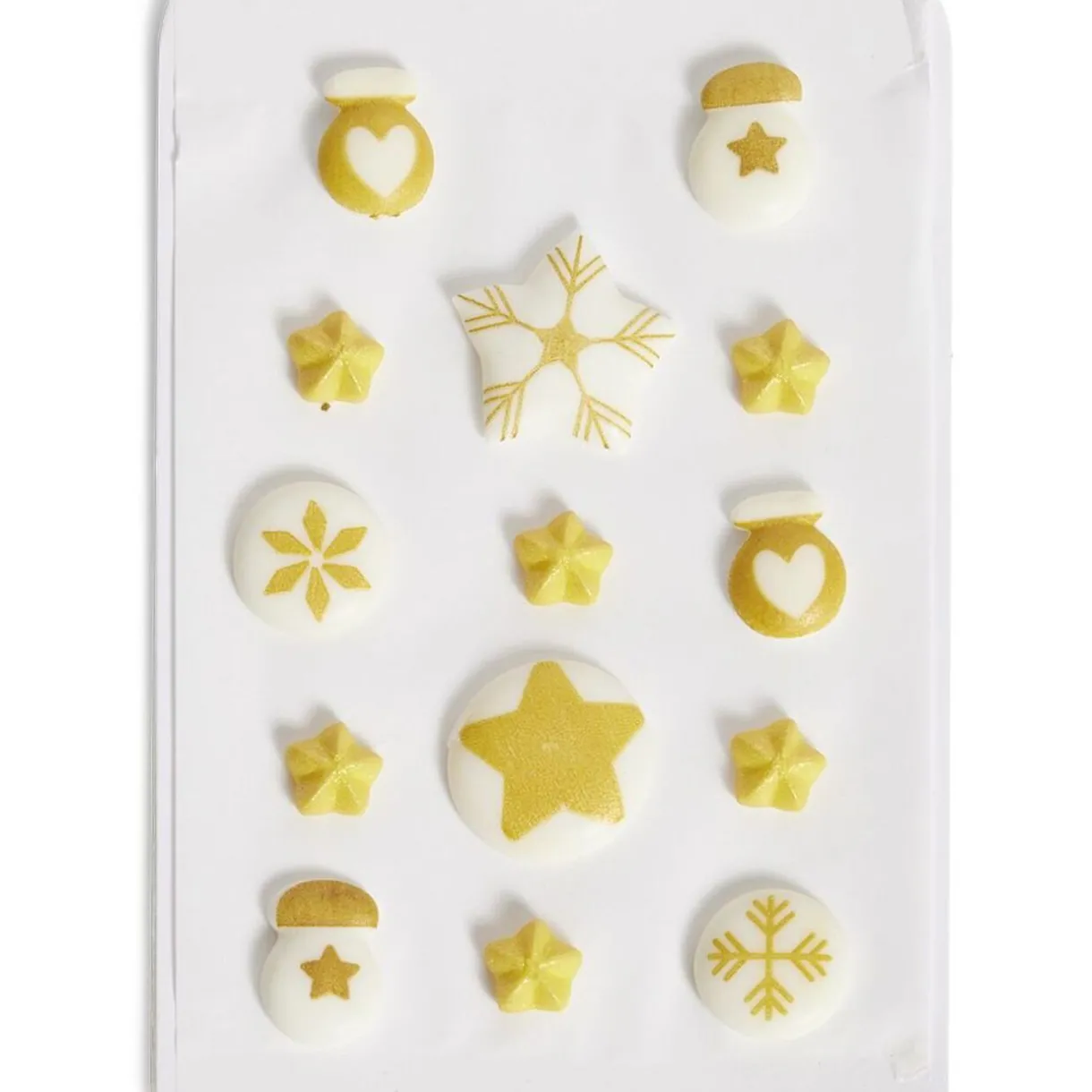 Décor sucré pour gâteau Noël doré Framboiselle 30g^Gifi Discount
