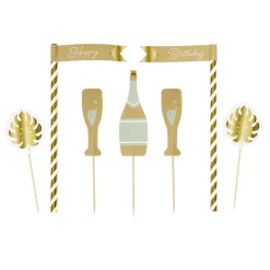 Décoration gâteau anniversaire pique thème nature x7^Gifi Best