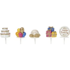 Décoration pour gâteau d'anniversaire x5^Gifi Best