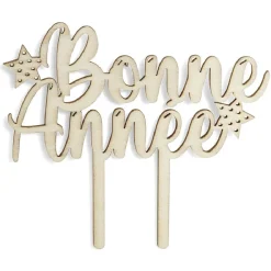 Décoration pour gâteau de Noël en bois^Gifi Online