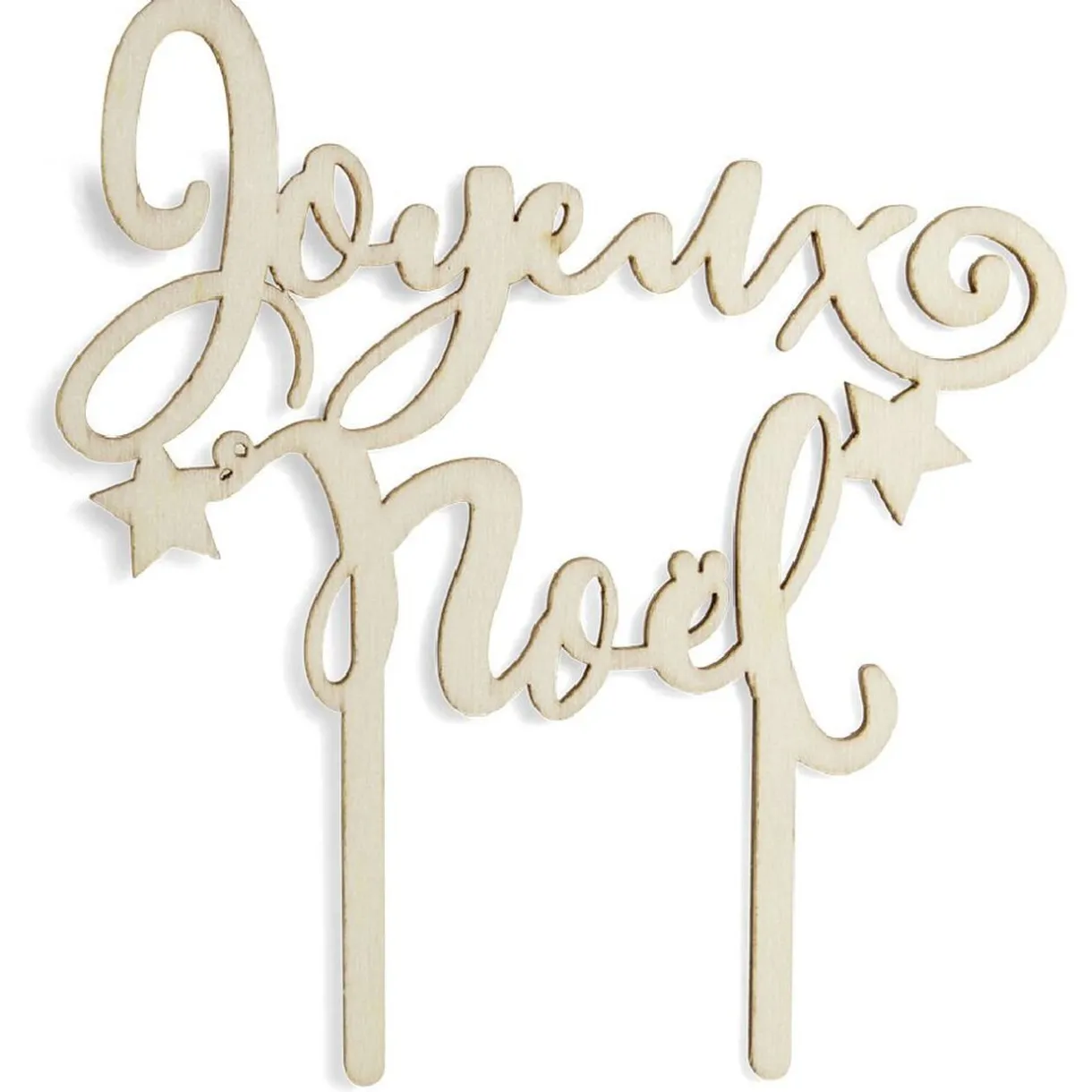 Décoration pour gâteau de Noël en bois^Gifi Online