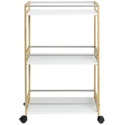 Desserte à 3 niveaux en bambou^Gifi Hot