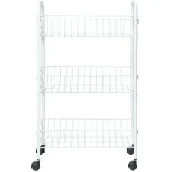 Desserte de cuisine 3 niveaux blanc^Gifi Discount