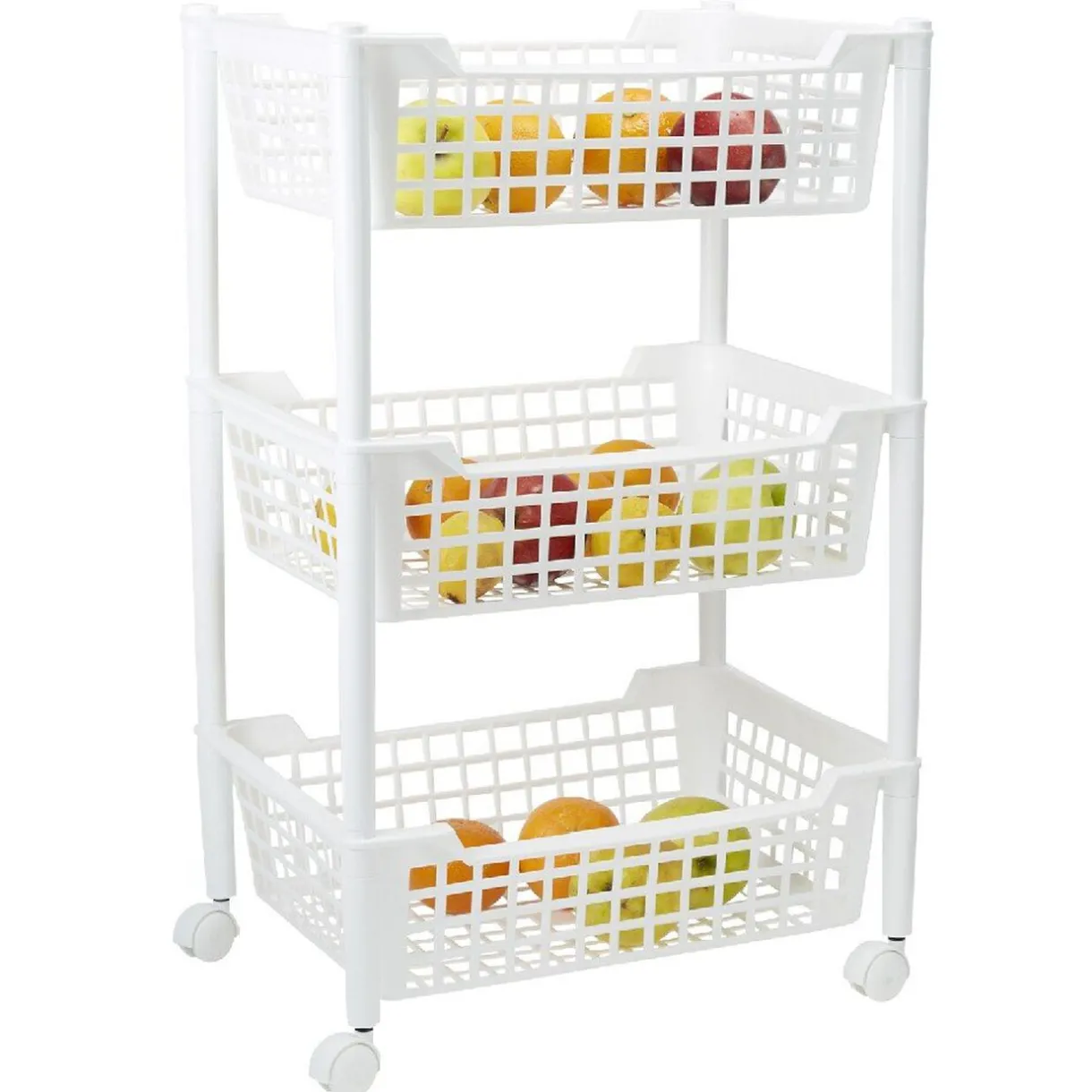 Desserte de cuisine 3 étages blanc^Gifi New