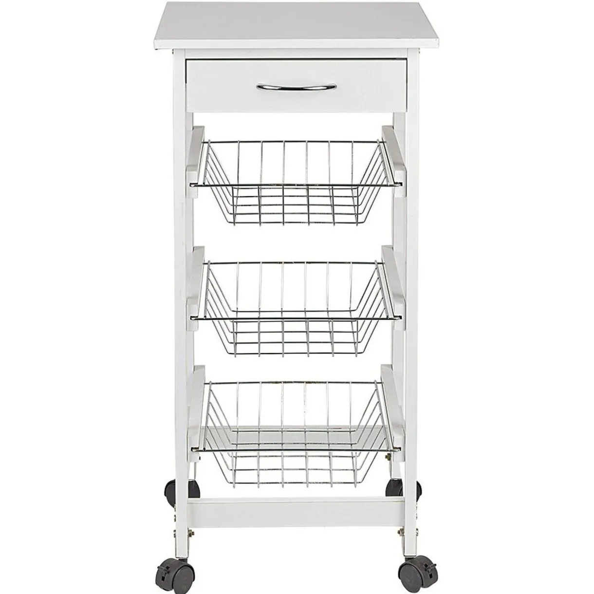 Desserte de cuisine mdf métal blanc gris^Gifi Online