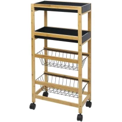 Desserte en bambou 4 niveaux^Gifi Best