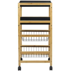 Desserte en bambou 4 niveaux^Gifi Best