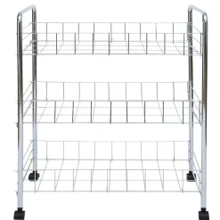 Desserte en métal 3 niveaux - 35,5xH66,5x26cm^Gifi Online