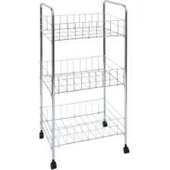 Desserte en métal 3 niveaux - 35,5xH66,5x26cm^Gifi Online