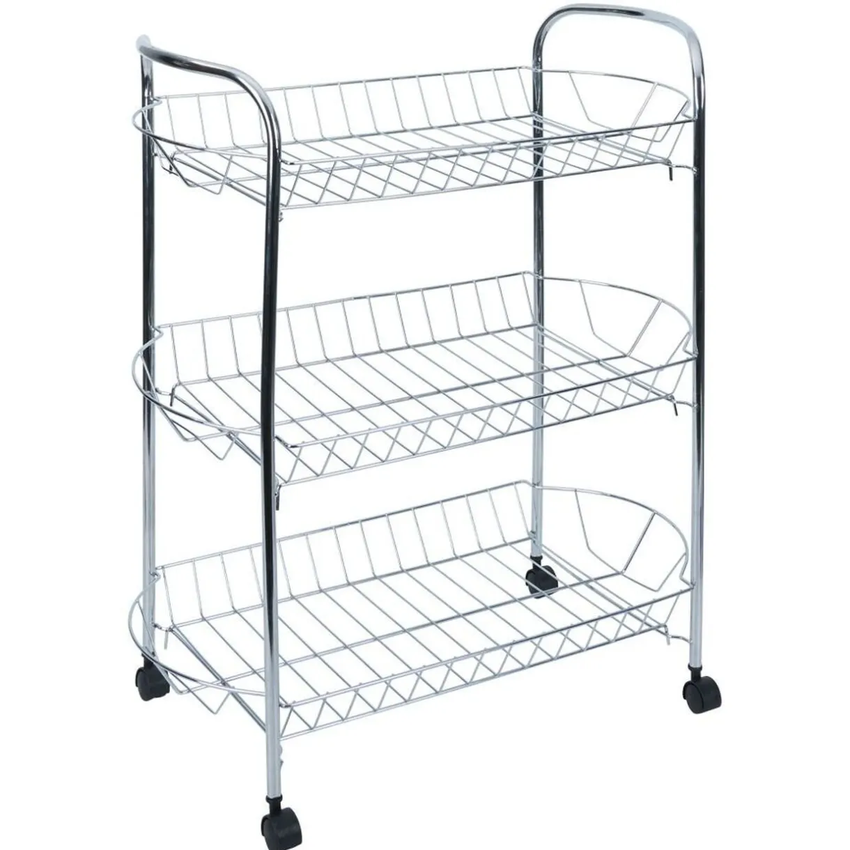 Desserte en métal gris 3 niveaux - L.51xl.26,5xH.57cm^Gifi Clearance