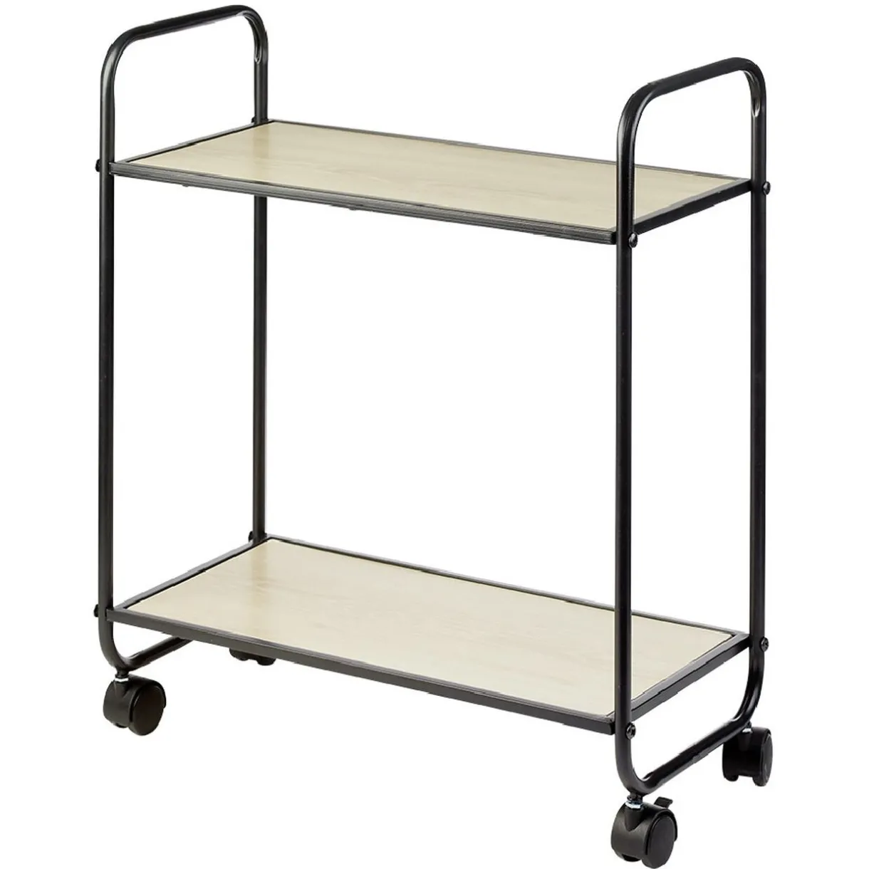 Desserte style industriel sur roulettes naturel et noir^Gifi New