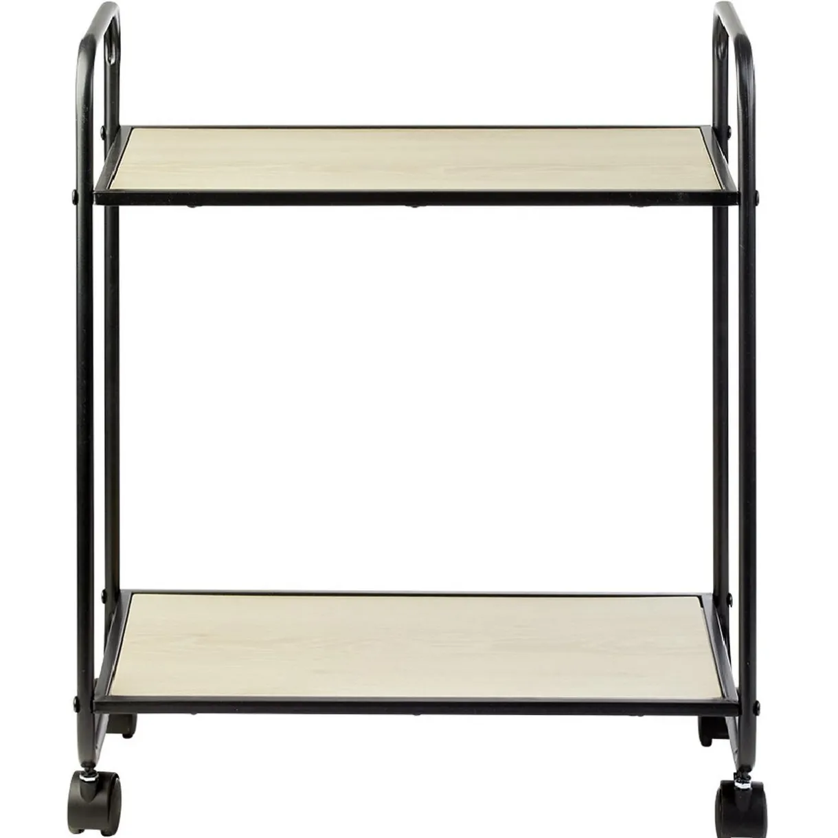 Desserte style industriel sur roulettes naturel et noir^Gifi New