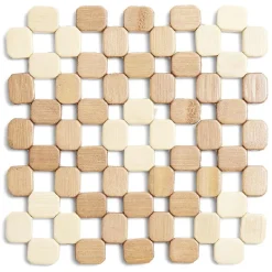 Dessous de plat carré en bambou 19x19cm^Gifi Discount