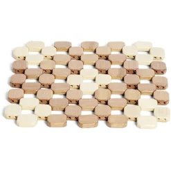 Dessous de plat carré en bambou 19x19cm^Gifi Discount