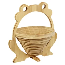 Nettoyage Et Entretien|Gifi Dessous de plat 2en1 corbeille à fruits bambou