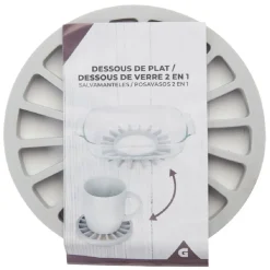 Dessous de plat 2en1 sous-verre^Gifi Hot