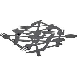 Dessous de plat métal noir L19,5xl19xH1cm^Gifi Sale