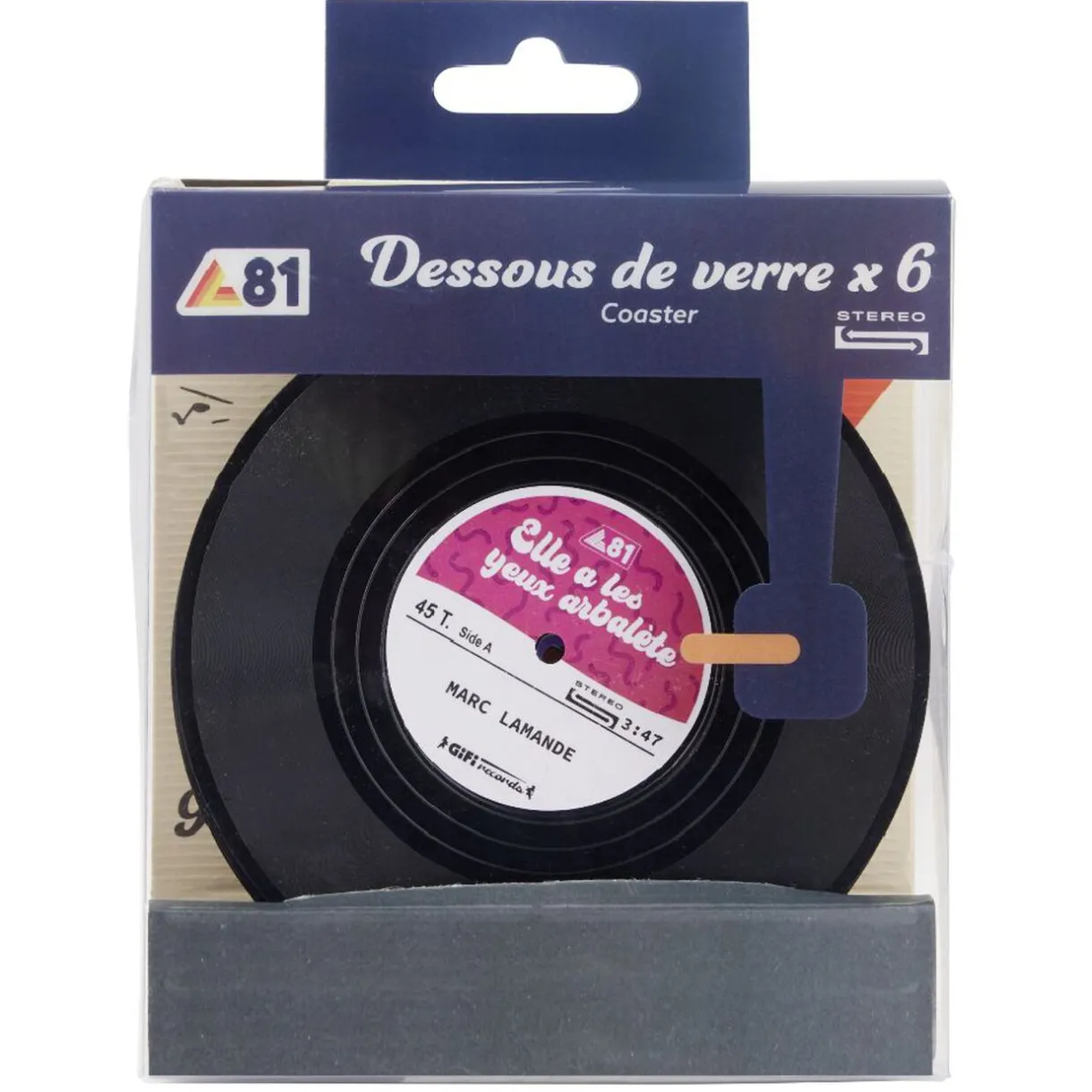 Dessous de verre décor vinyle x6^Gifi Hot