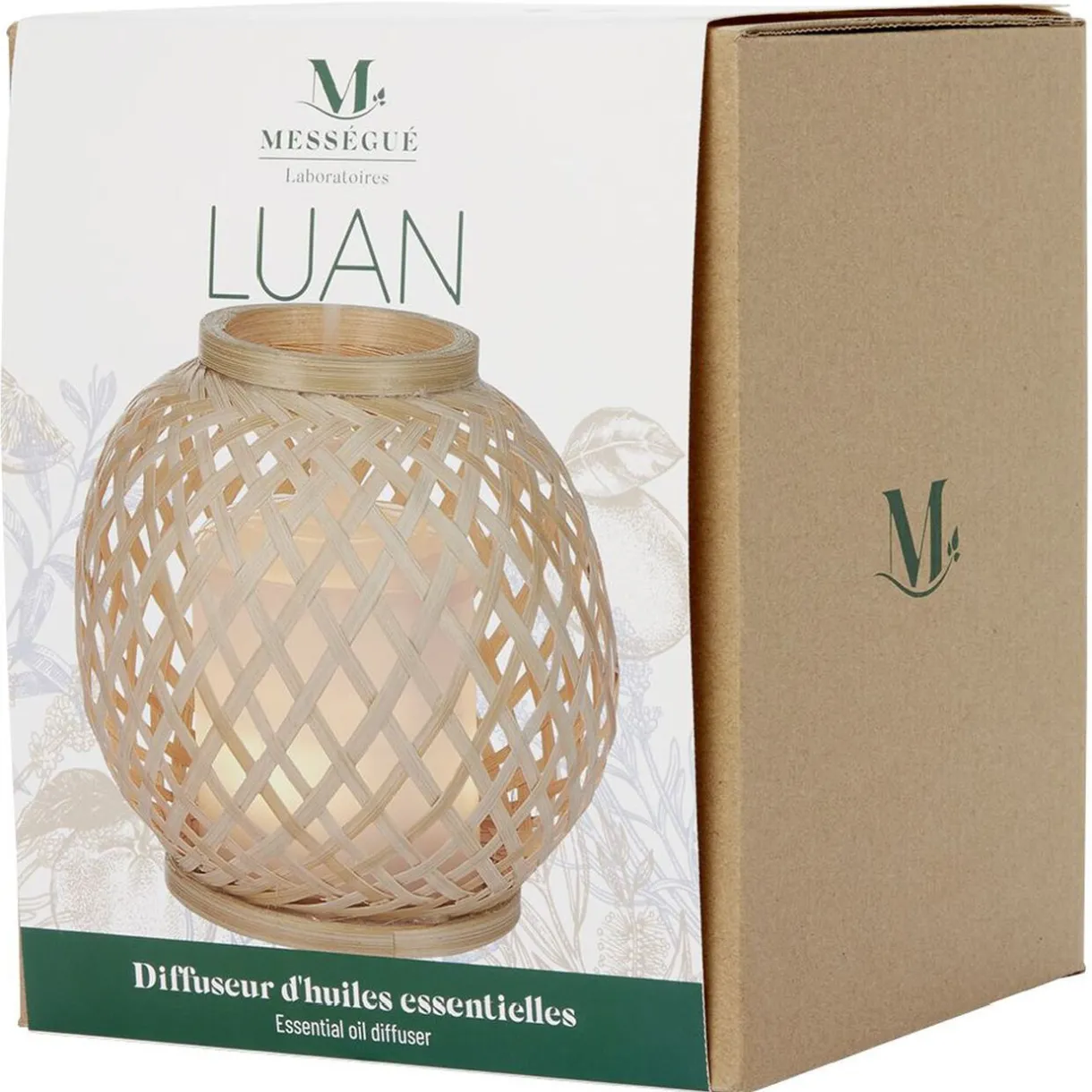 New Gifi Diffuseur d'huiles essentielles en bambou