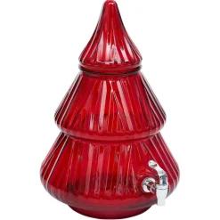 Distributeur à boisson en verre forme sapin rouge 8L^Gifi Clearance