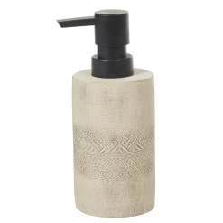 Gifi Distributeur à savon ciment gravé beige