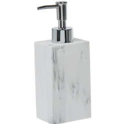 Best Gifi Distributeur à savon céramique blanc effet marbre