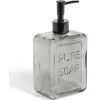 New Gifi Distributeur à savon 500ml inscription Pure Soap en verre 4 coloris