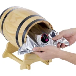 Distributeur à vin tonneau bois sur socle 5,5 L^Gifi Hot