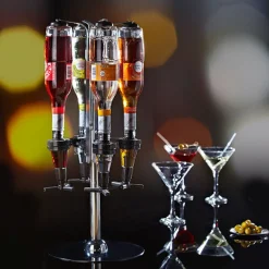 Distributeur d alcool 4 bouteilles^Gifi Discount