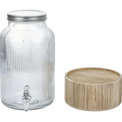 Distributeur de boisson 5,5L avec support en bois^Gifi Outlet