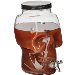 Distributeur de boisson tête de mort en verre^Gifi Hot
