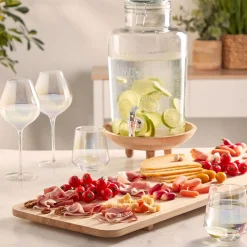 Distributeur de boisson transparent inscription relief 8 L^Gifi New