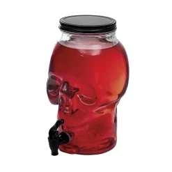 Distributeur de boisson tête de mort en verre 5L^Gifi Outlet