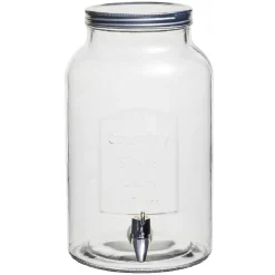 Distributeur de boisson verre couvercle métal 5.5 L^Gifi Online