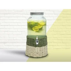 Distributeur de boisson verre 5,5L avec support - Ø22,5xH42,5cm^Gifi New