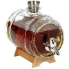 Distributeur de rhum avec socle en bois 1,5 L^Gifi Outlet