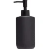 New Gifi Distributeur de savon céramique noir Ø7xH18,5cm