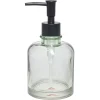Gifi Distributeur de savon en verre transparent vert Ø8xH17cm