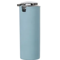 Outlet Gifi Distributeur de savon Rubber céramique bleu