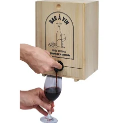 Distributeur de vin en bois pour cubi 5L^Gifi Clearance